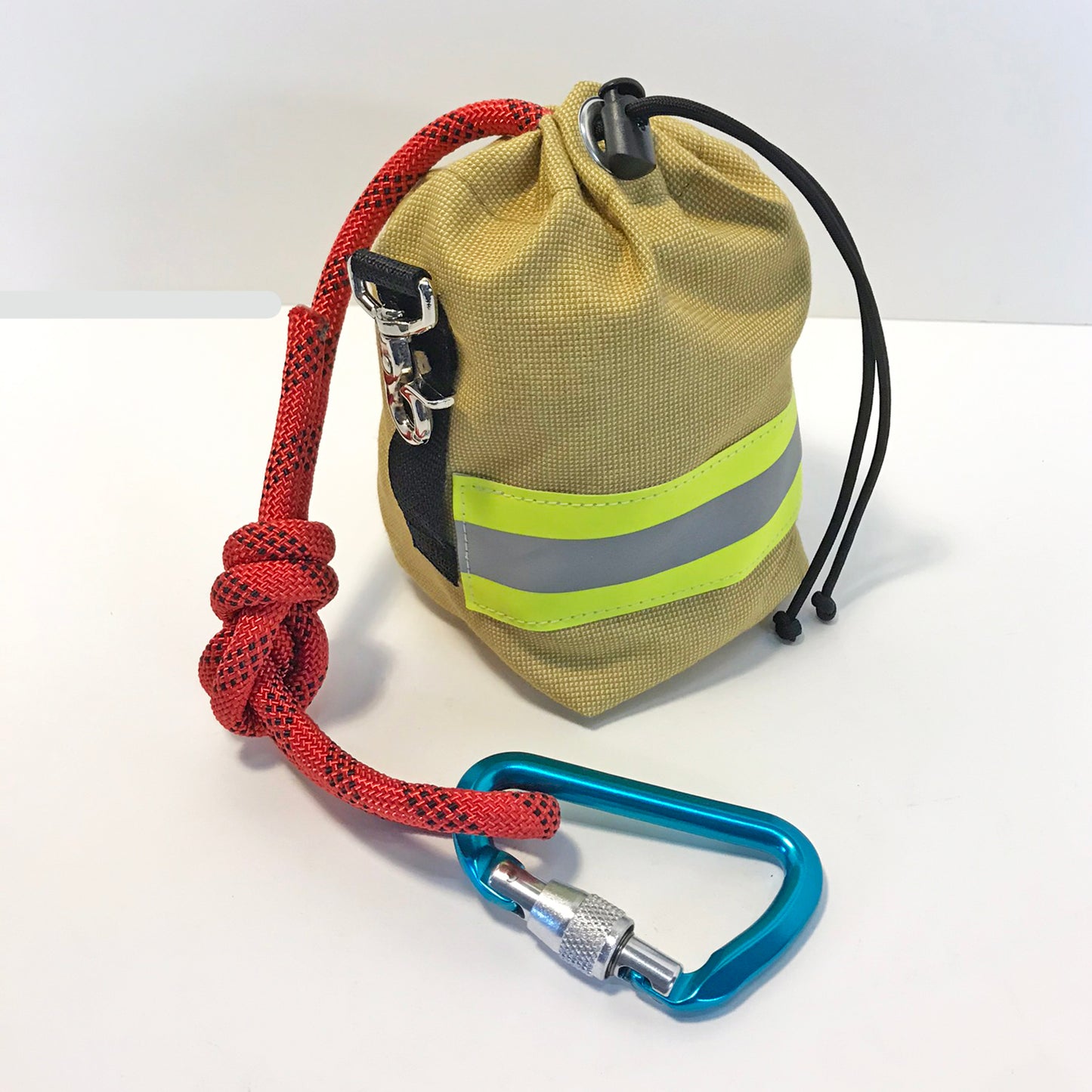Tan Bunker Gear Rope Bag Carabiner