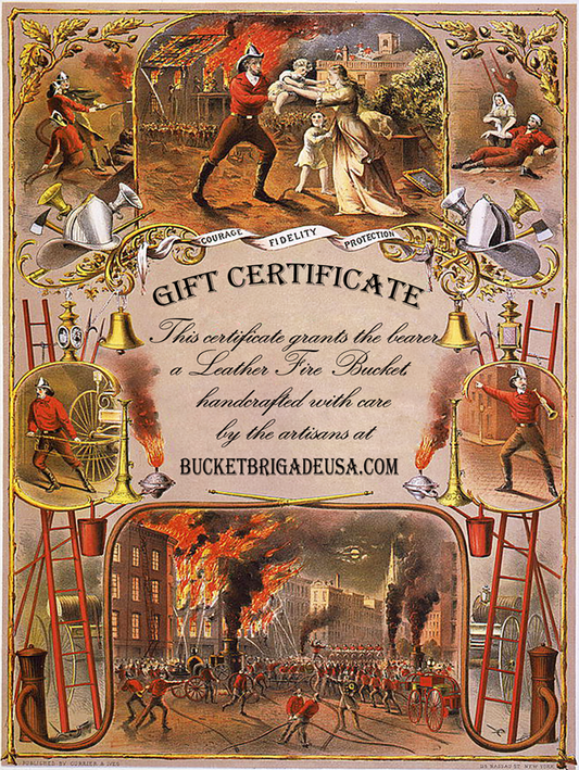 Leather Fire Bucket Gift Certificate