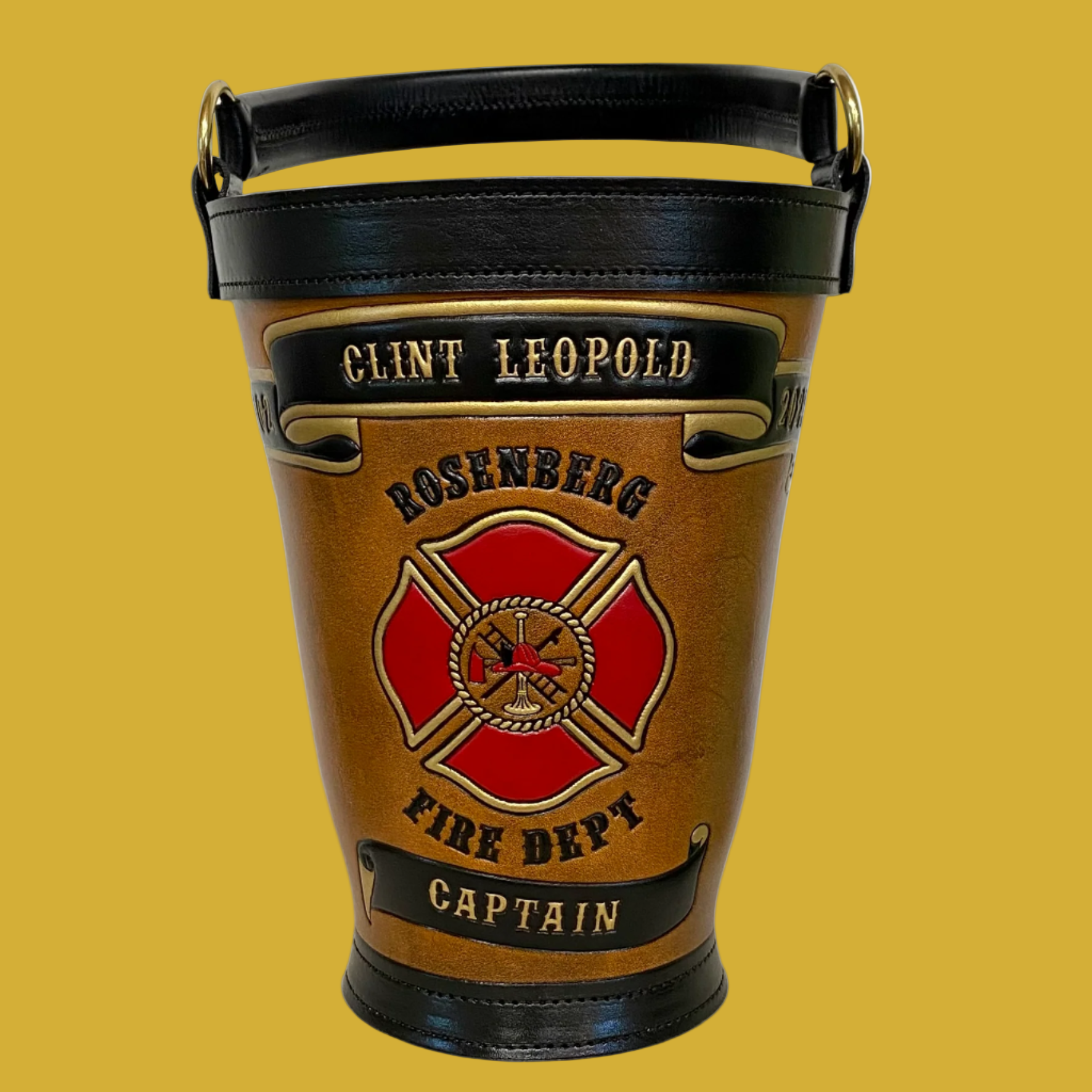 Legacy Fire Bucket with Maltese Cross