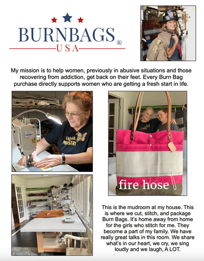Red Crossbody Burn Bag