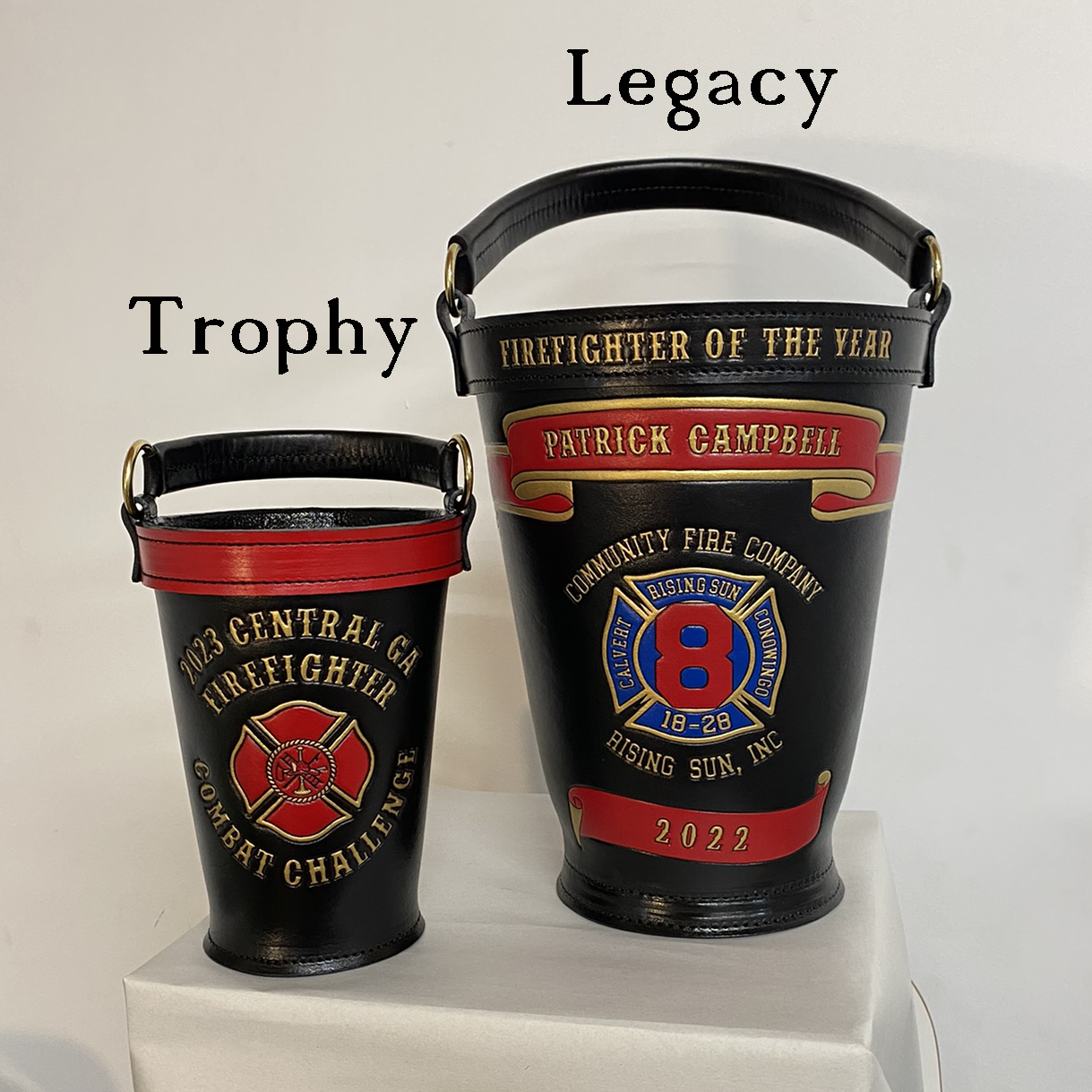 Trophy and Legacy Fire Bucket in Black