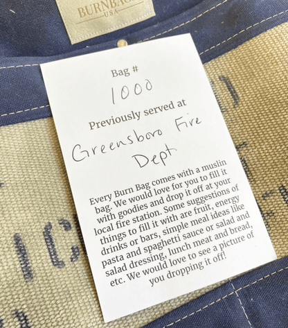 Olive Green Engineer Burn Bag