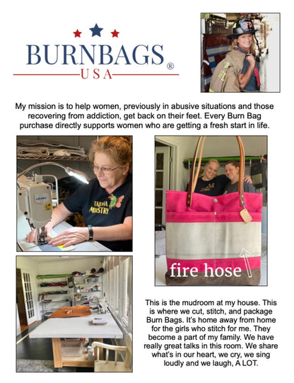 Crossbody Burn Bag- Charcoal Gray