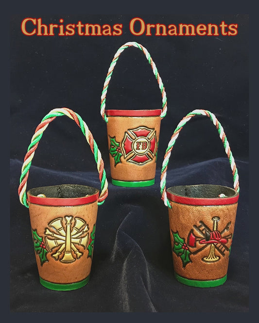 Fire Bucket Christmas Ornament