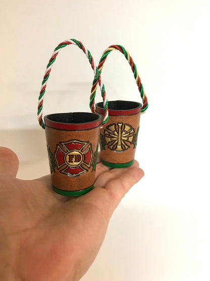 Fire Bucket Christmas Ornament