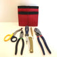 Red Fire Hose Tool Pouch with tools displayed